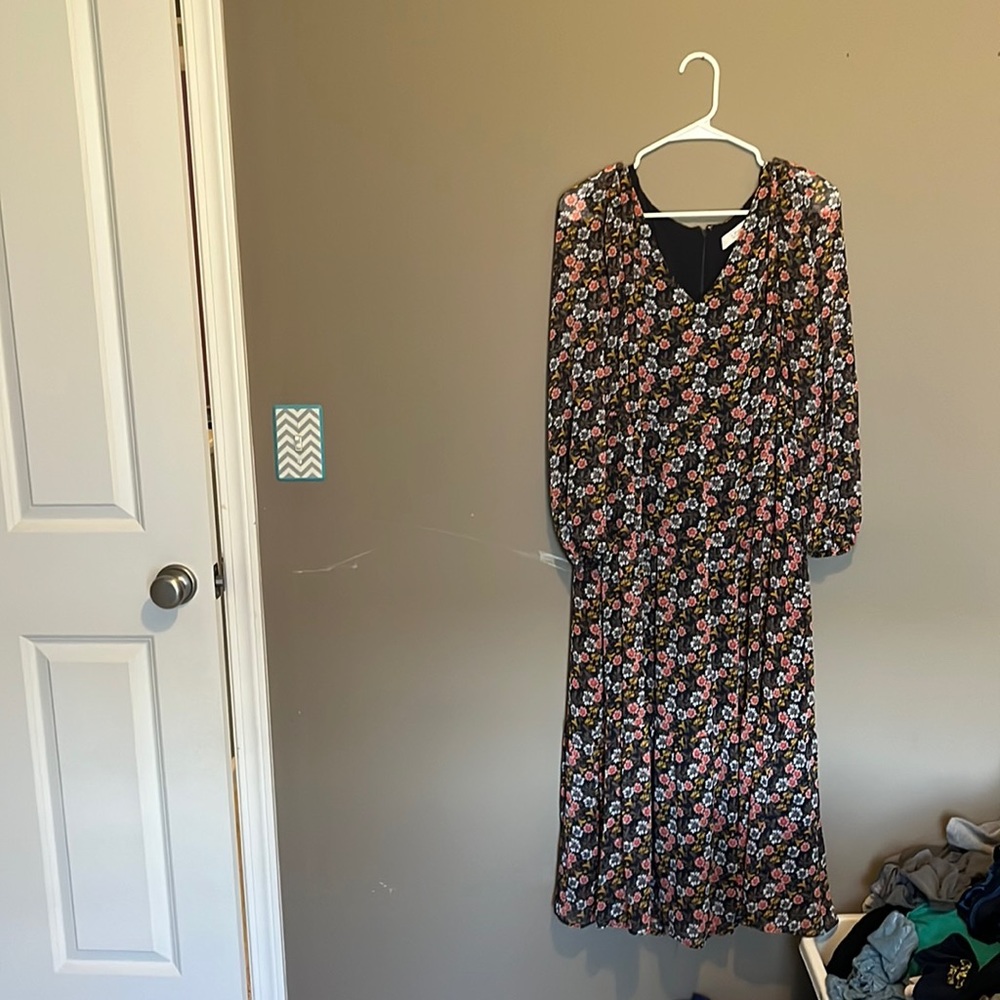 Loft midi dress size large